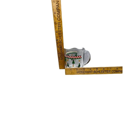 Vintage 1997 Christmas Mugs by Debbie Mum Glass Mug Set of 4 - Picture 8 of 13